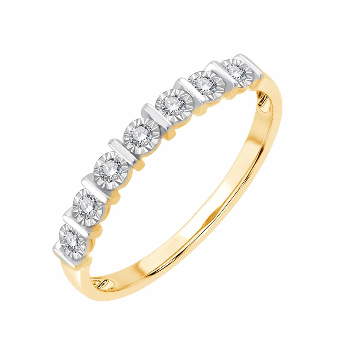 Alliance diamant en or 9 carats
