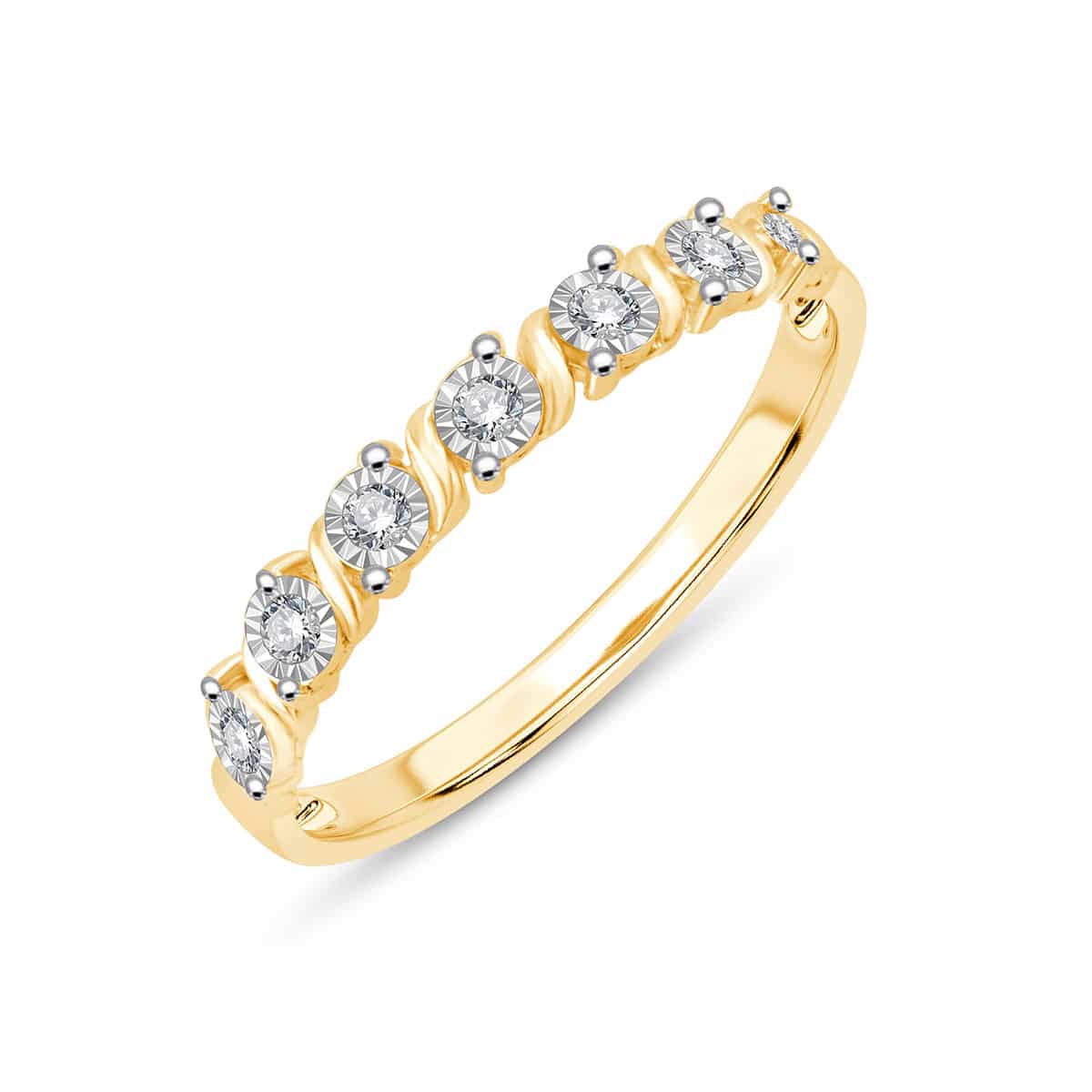Alliance diamant en or 9 carats