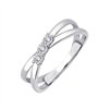 Bague trilogie diamant en or 9 carats