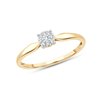 Bague diamant en or 9 carats