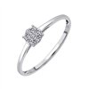 Bague serti clos diamant en or 9 carats