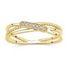 Bague serti clos diamant en or 9 carats