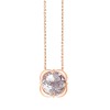 Collier Kalista serti clos pierre fine en or 9 carats