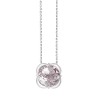 Collier Kalista serti clos pierre fine en or 9 carats