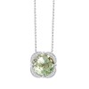 Collier Kalista serti clos pierre fine et diamant en or 18 carats
