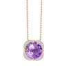 Collier Kalista toi et moi pierre fine et diamant en or 18 carats