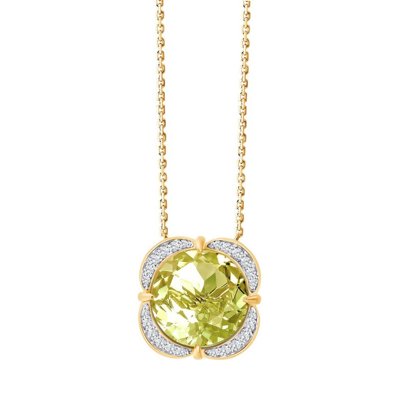 Collier Kalista pierre fine et diamant en or 18 carats