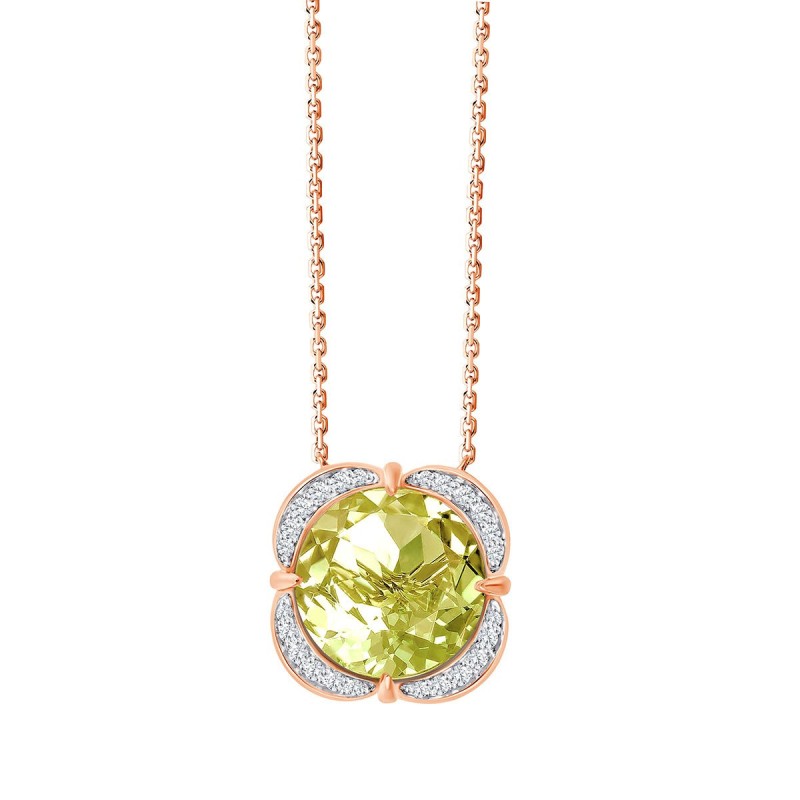 Collier Kalista pierre fine et diamant en or 18 carats