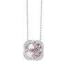 Collier Kalista serti clos pierre fine et diamant en or 18 carats