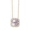 Collier Kalista serti clos pierre fine et diamant en or 18 carats