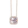 Collier Kalista serti clos pierre fine et diamant en or 18 carats