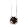 Collier Kalista toi et moi pierre fine et diamant en or 18 carats