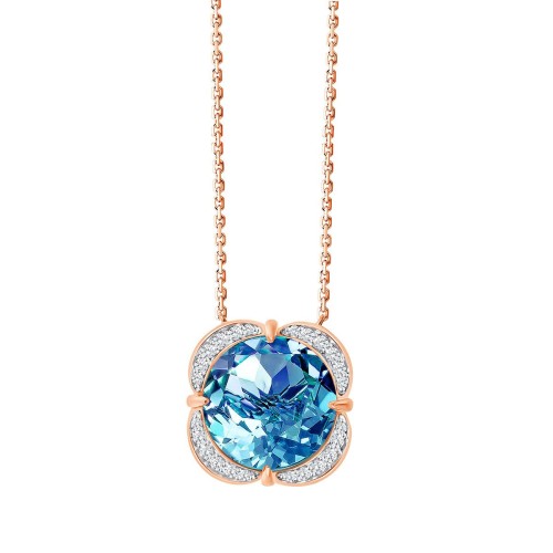 Collier Kalista pierre fine et diamant en or 18 carats