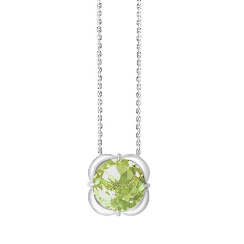 Collier Kalista serti clos pierre fine en or 18 carats