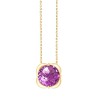 Collier Kalista serti clos pierre fine en or 18 carats