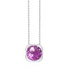 Collier Kalista serti clos pierre fine en or 18 carats
