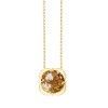 Collier Kalista serti clos pierre fine en or 18 carats