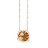 Collier Kalista serti clos pierre fine en or 18 carats