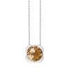 Collier Kalista serti clos pierre fine en or 18 carats