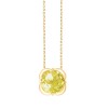 Collier Kalista serti clos pierre fine en or 18 carats