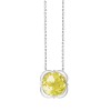 Collier Kalista serti clos pierre fine en or 18 carats