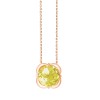 Collier Kalista serti clos pierre fine en or 18 carats