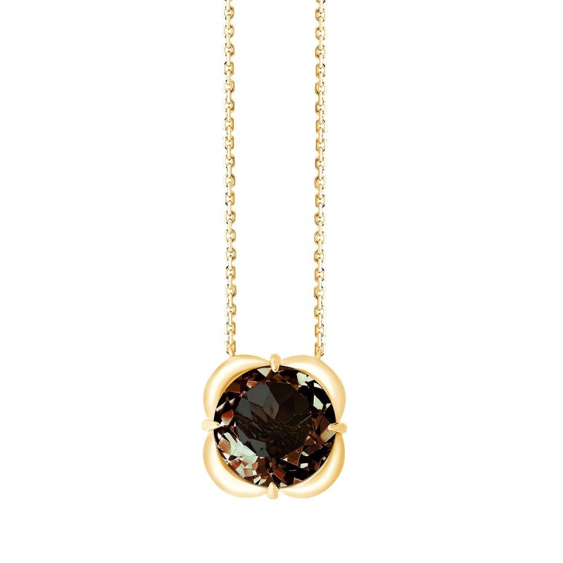 Collier Kalista serti clos pierre fine en or 18 carats