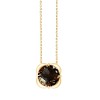 Collier Kalista serti clos pierre fine en or 18 carats