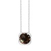 Collier Kalista serti clos pierre fine en or 18 carats