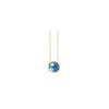 Collier Kalista serti clos pierre fine en or 18 carats