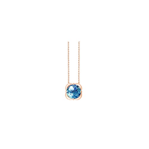 Collier Kalista serti clos pierre fine en or 18 carats