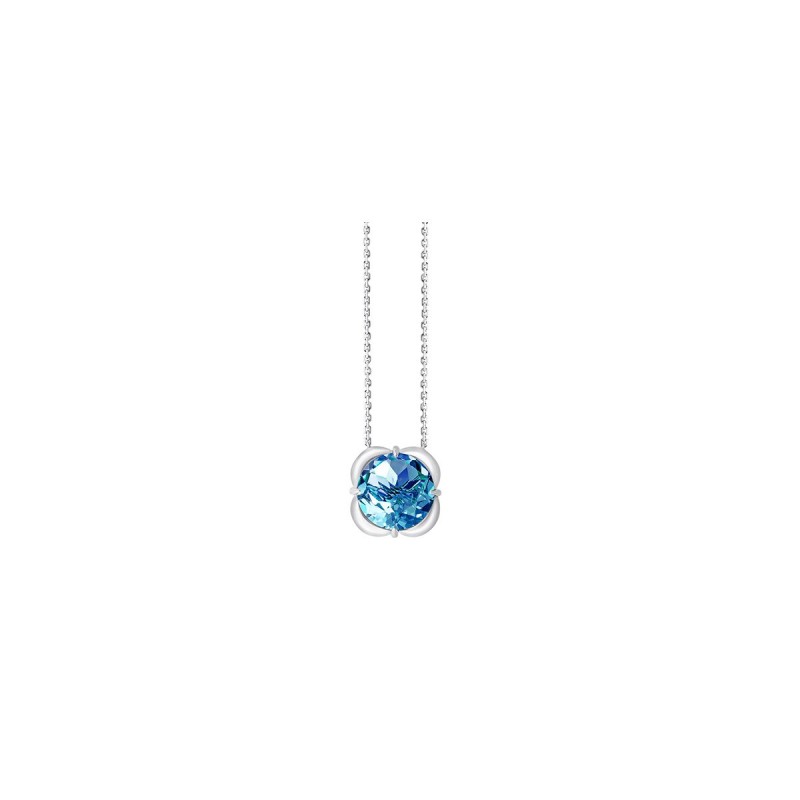Collier Kalista serti clos pierre fine en or 18 carats