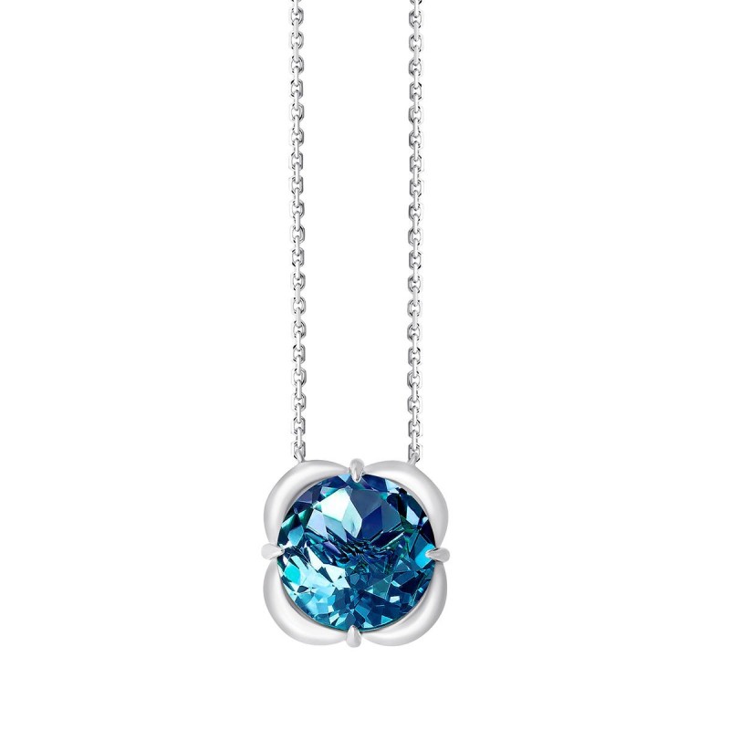 Collier Kalista serti clos pierre fine en or 18 carats