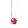 Collier Kalista serti clos pierre fine en or 18 carats