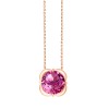 Collier Kalista serti clos pierre fine en or 18 carats