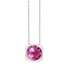 Collier Kalista serti clos pierre fine en or 18 carats