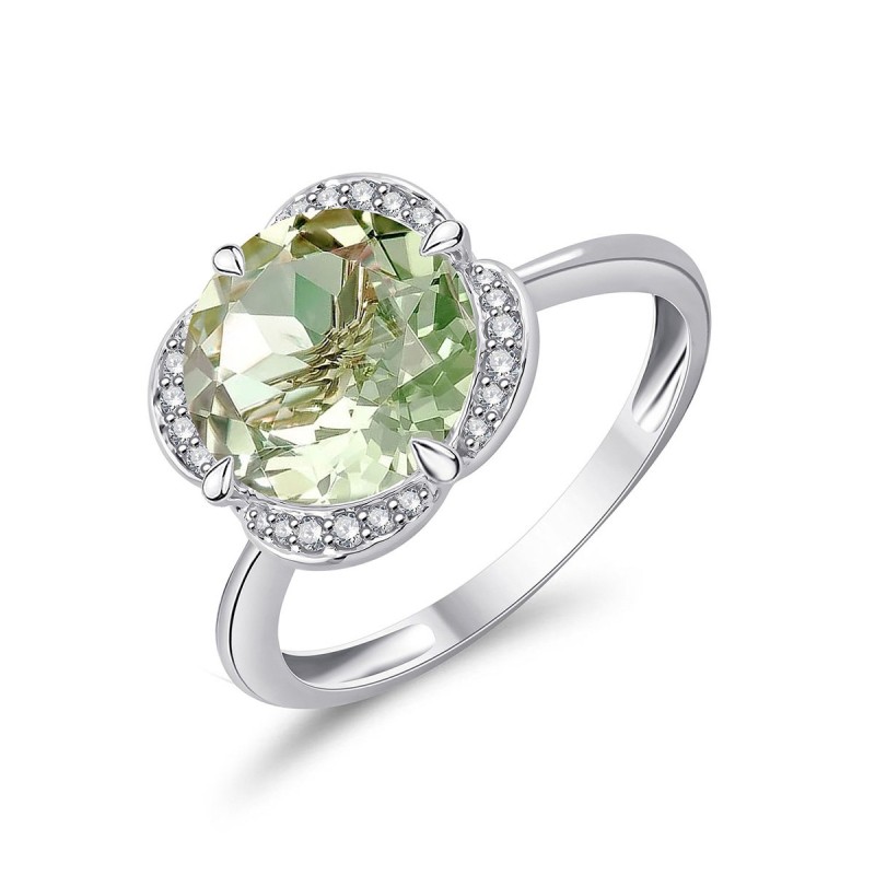 Bague Kalista pierre fine et diamant en or 18 carats