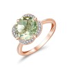 Bague Kalista pierre fine et diamant en or 18 carats