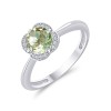 Bague Kalista toi et moi pierre fine et diamant en or 18 carats