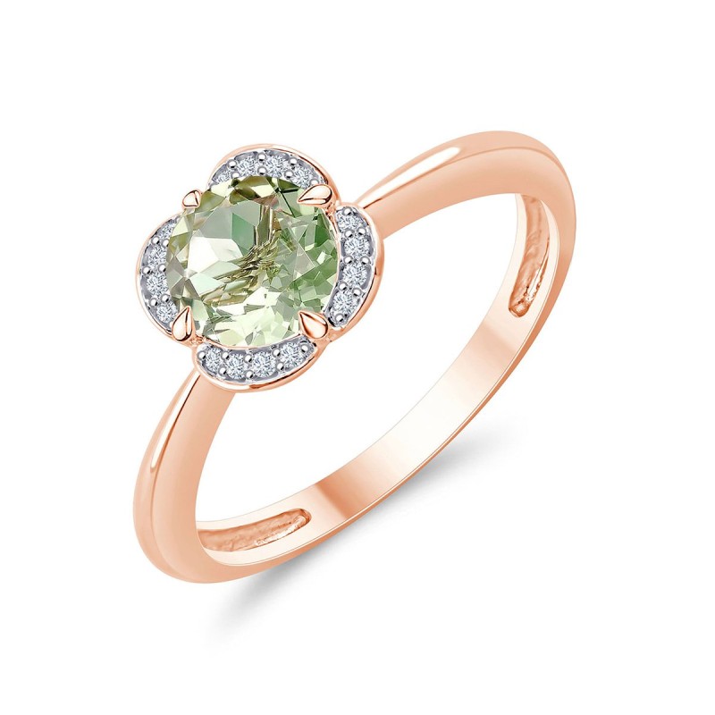 Bague Kalista toi et moi pierre fine et diamant en or 18 carats