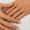 Bague Kalista pierre fine et diamant en or 18 carats