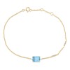 Bracelet Lou pierre fine et émeraude en or 18 carats