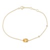 Bracelet Lou pierre fine et diamant en or 18 carats