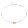 Bracelet Lou pierre fine et diamant en or 18 carats