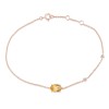 Bracelet Lou pierre fine et diamant en or 18 carats
