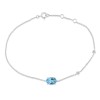Bracelet Lou pierre fine et diamant en or 18 carats