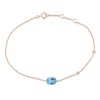 Bracelet Lou pierre fine et diamant en or 18 carats