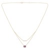 Collier Lou pierre fine et diamant en or 18 carats