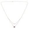 Collier Lou pierre fine et diamant en or 18 carats