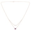 Collier Lou pierre fine et diamant en or 18 carats
